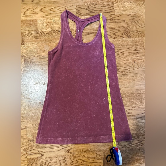 Lululemon 🍋 Cool Racerback Top Dye Washed Chianti Size 4 - Picture 9 of 12